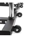 Rack sentadillas regulable detalle ruedas